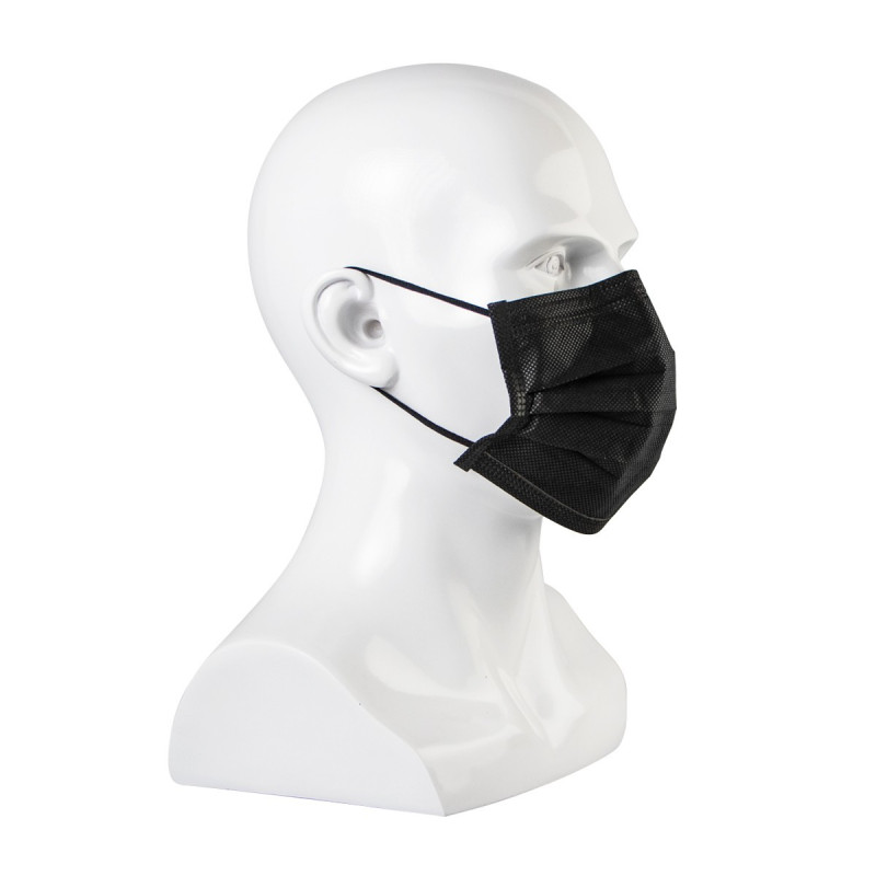 Zaštitne maske za lice crne 50 komada Zaštitne maske za lice crne 50 komada