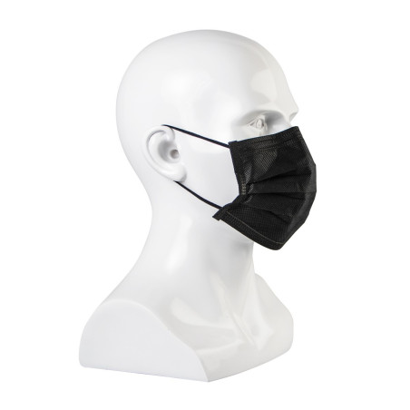 Disposable Face Masks - Black 50 pcs