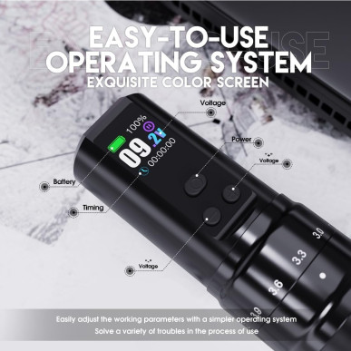 Mast Wireless Tattoo Pen Fold 2 Pro with 2 bateries