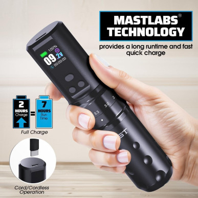 Mast Wireless Tattoo Pen Fold 2 Pro + 2 bateriji