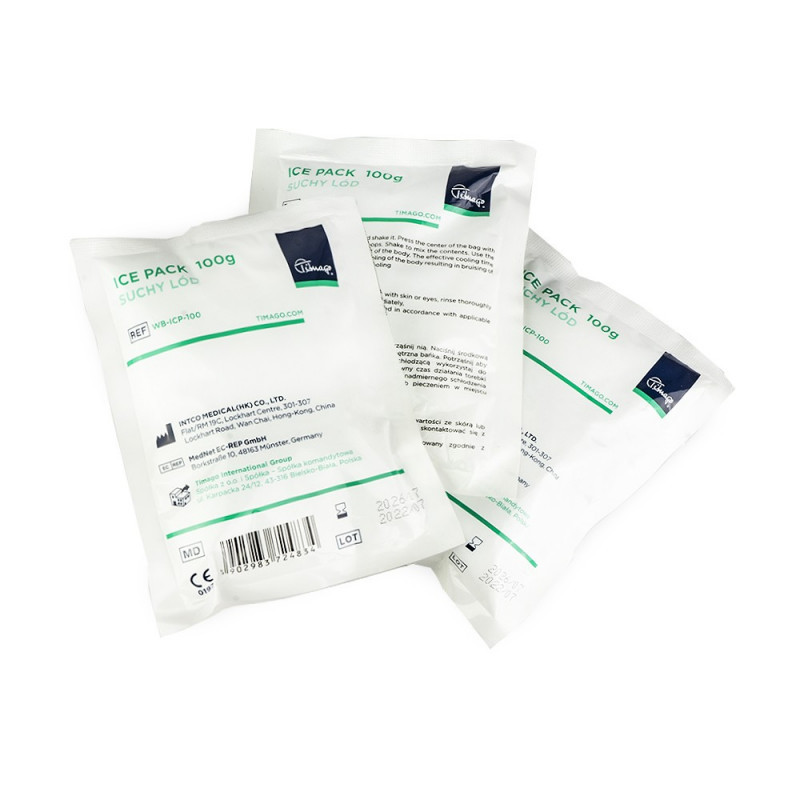 Dry ice - cold compress