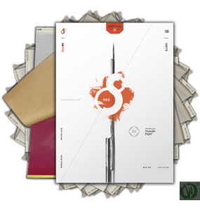 S8 Red Thermal Stencil Papir 100 komada