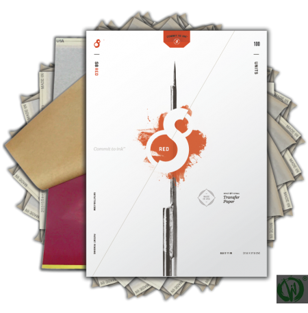 S8 Red Thermal Stencil Papir 100 komada